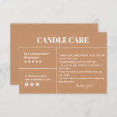 Kaartenzorg Dank u Verpakkende Kaart (Voorkant / Achterkant)