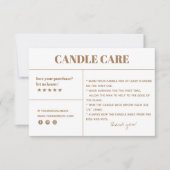 Kaartenzorg Dank u Verpakkende Kaart (Voorkant)