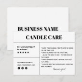 Kaartenzorg Dank u Verpakkende Kaart (Voorkant / Achterkant)