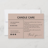 Kaartenzorg Dank u Verpakkende Kaart (Voorkant)