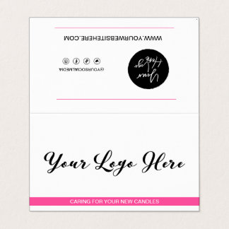 Kaartenzorg en Bedankt van de Klant Gevouwen Visit Visitekaartje