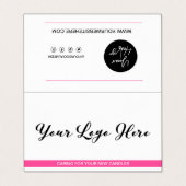 Kaartenzorg en Bedankt van de Klant Gevouwen Visit Visitekaartje (Buitenkant ongevouwen)