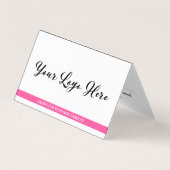 Kaartenzorg en Bedankt van de Klant Gevouwen Visit Visitekaartje (Voorkant)