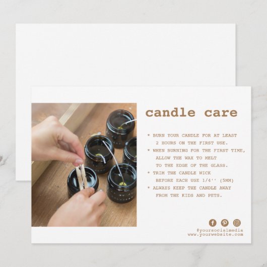 Kaartenzorg Foto bedankt voor je creditcard (Voorkant / Achterkant)