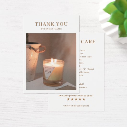 Kaartenzorg Foto bedankt voor je creditcard Visitekaartje (Bureau)