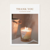 Kaartenzorg Foto bedankt voor je creditcard Visitekaartje (Voorkant)