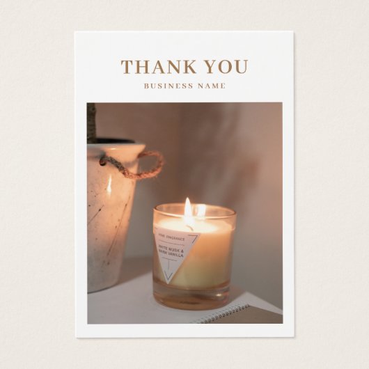 Kaartenzorg Foto bedankt voor je creditcard Visitekaartje (Voorkant)