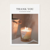 Kaartenzorg Foto bedankt voor je creditcard Visitekaartje (Voorkant)