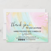 Kaartenzorg Hartelijk dank Kaart Logo Unicorn toev (Achterkant)