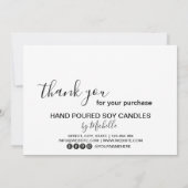 Kaartenzorg Hartelijk dank Kaart Voeg uw Logo eenv (Achterkant)