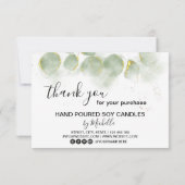 Kaartenzorg Hartelijk dank Kaart Voeg uw Logo eenv (Achterkant)