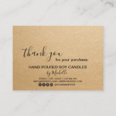 Kaartenzorg Hartelijk dank Kaart Voeg uw Logo eenv Visitekaartje (Achterkant)