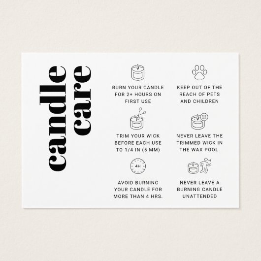 Kaartenzorg Hartelijk dank Visitekaartje (Achterkant)