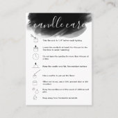 Kaartenzorginstructies Kaart Eenvoudig Logo toevoe Visitekaartje (Voorkant)