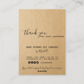 Kaartenzorginstructies Kaart Eenvoudig Logo toevoe Visitekaartje (Achterkant)