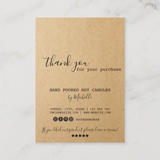 Kaartenzorginstructies Kaart Eenvoudig Logo toevoe Visitekaartje (Achterkant)