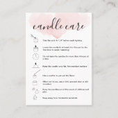 Kaartenzorginstructies Kaart Eenvoudig Logo toevoe Visitekaartje (Voorkant)