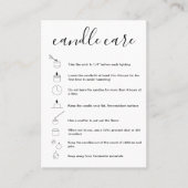 Kaartenzorginstructies Kaart Eenvoudig Logo toevoe Visitekaartje (Voorkant)