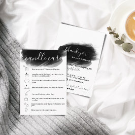 Kaartenzorginstructies Kaart Eenvoudig Logo toevoe Visitekaartje