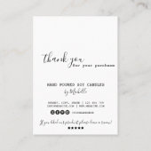 Kaartenzorginstructies Kaart Eenvoudig Logo toevoe Visitekaartje (Achterkant)