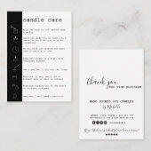 Kaartenzorginstructies Kaart Eenvoudig Logo toevoe Visitekaartje (Voorkant / Achterkant)