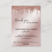 Kaartenzorginstructies Kaart Voeg uw Logo druppel Visitekaartje (Achterkant)