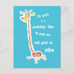 Kaartgiraffe Briefkaart