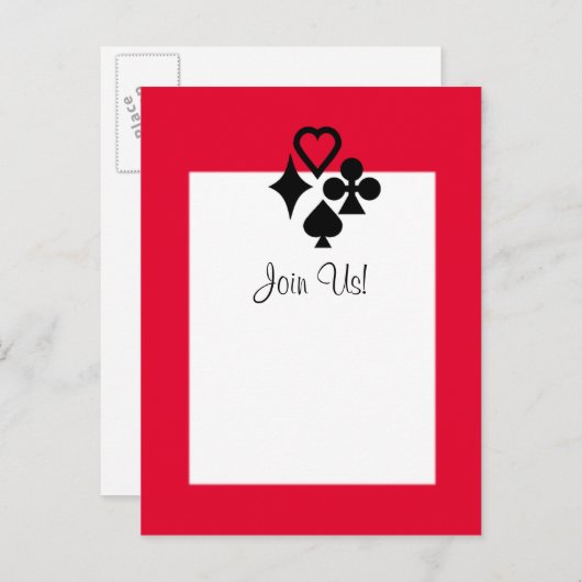 Kaartgroep Uitnodiging Briefkaart (Voorkant / Achterkant)