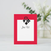 Kaartgroep Uitnodiging Briefkaart (Staand voorkant)