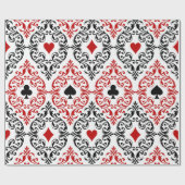 Kaartgroepen afspelen en op wit bladeren cadeaupapier (Vlak)