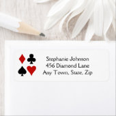 Kaartgroepen afspelen Ontwerp Terug Adres Label (Insitu)