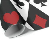 Kaartgroepen afspelen op zwart-wit cadeaupapier (Rol Hoek)