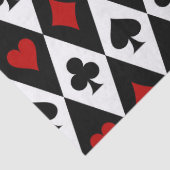 Kaartgroepen afspelen op zwarte en witte lossingsp tissuepapier (Detail)