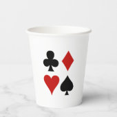 Kaartgroepen ontwerpen papierbekertjes afspelen papieren bekers (Achterkant)