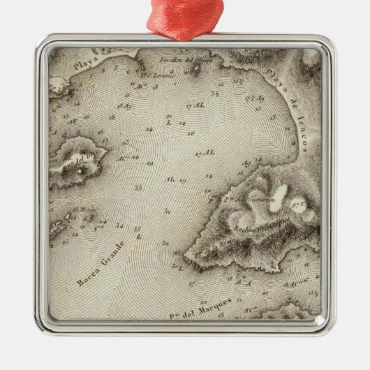 Kaarthaven van Acapulco Metalen Ornament (Voorkant)
