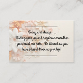 Kaartinvoegtoepassing - Algemene groet met een TWI Visitekaartje