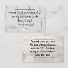 Kaartinvoegtoepassing - Goed gedaan/Aanmoediging Visitekaartje