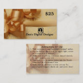  kaartje (Voorkant / Achterkant)