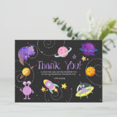 Kaartje bedankt voor Space Dinosaur Galaxy (Staand voorkant)