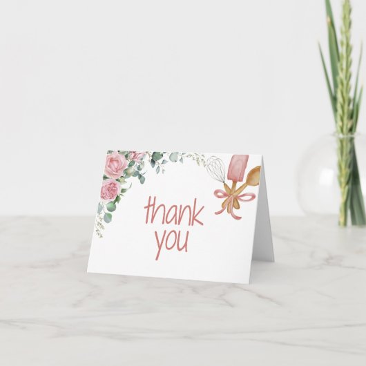 Kaartje 'Binnenkort weggevoerd dank je' Bedankkaart (Voorkant)