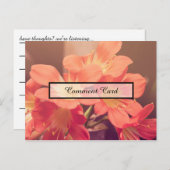 kaartje mooie bloemen briefkaart (Voorkant / Achterkant)