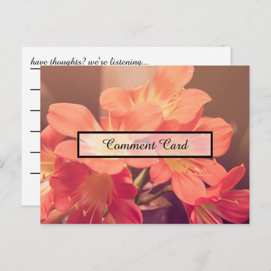 kaartje mooie bloemen briefkaart (Voorkant / Achterkant)