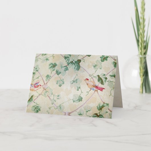 kaartje voor achtergrondpapier blanco bedankkaart (Voorkant)