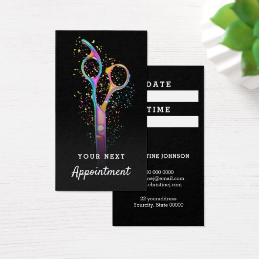 kaartje voor haarstylist (Bureau)