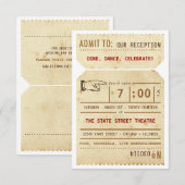  kaartje voor het ontvangen van kaartjes voor thea informatiekaartje (Voorkant / Achterkant)