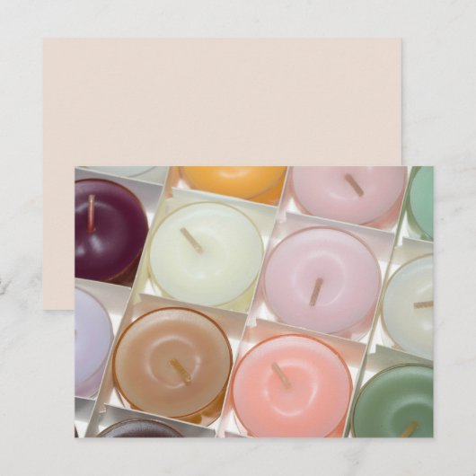 Kaartje voor kaarsfeest briefkaart (Voorkant / Achterkant)