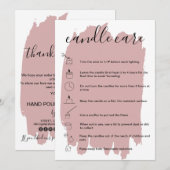 Kaartje voor kaartje Dank je creditcard Voeg je Lo Bedankkaart (Voorkant / Achterkant)