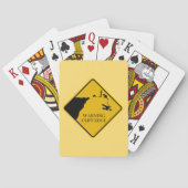 Kaartjes met kliffrand pokerkaarten (Achterkant)