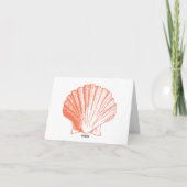 Kaartjes met schelpen uit de Koraalzee Bedankkaart (Achterkant)