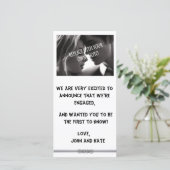 Kaartjes sjablonen voor een informele verloving aa (Staand voorkant)